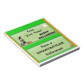 Happy Halloween Candy Bar Wrapper Gastgeschenk Notizblock (angewinkelt)