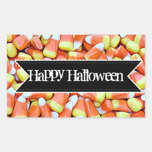 Happy Halloween Candy Candy Corn Stickers (Vorderseite)