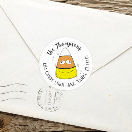 Happy Halloween Candy Corn Niedlich Whimsical Runder Aufkleber