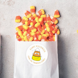 Happy Halloween Candy Corn Niedlich Whimsical Runder Aufkleber