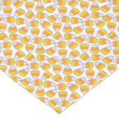 Happy Halloween | Candy Corn Pattern Tischdecke (Schrägansicht)