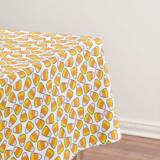 Happy Halloween | Candy Corn Pattern Tischdecke (Beispiel)