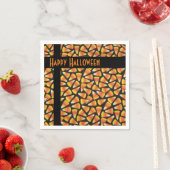 Happy Halloween Candy Corn Serviette (Beispiel)
