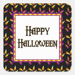 Happy Halloween Candy Corn Sticker