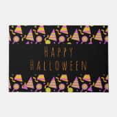 Happy Halloween Candy Neon Pattern Doormat Fußmatte (Vorderseite)