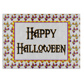 Happy Halloween Candy Pattern Board Schneidebrett