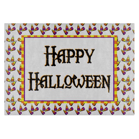 Happy Halloween Candy Pattern Board Schneidebrett (Vorderseite)