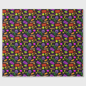 Happy Halloween Candy Pattern Geschenkpapier (Flach)