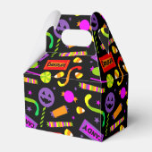Happy Halloween Candy Pattern Geschenkschachtel (Rückseite)