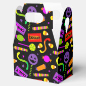 Happy Halloween Candy Pattern Geschenkschachtel (Geöffnet)