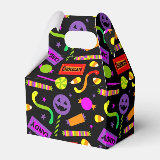 Happy Halloween Candy Pattern Geschenkschachtel (Vorderseite)