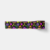 Happy Halloween Candy Pattern Satinband (Vorderseite)