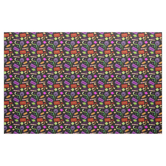 Happy Halloween Candy Pattern Stoff (Yard (91,4 cm))