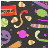 Happy Halloween Candy Pattern Stoff (Nahaufnahme)