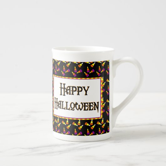 Happy Halloween Candy Pattern Tasse (Rechts)