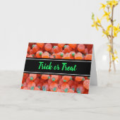 Happy Halloween Candy Pumpkins Card Karte (Gelbe Blume)