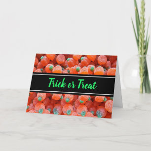 Happy Halloween Candy Pumpkins Card Karte