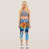 Happy Halloween Capri Leggings (Vorderseite)