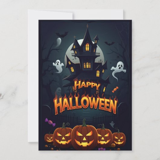 Happy Halloween Card Einladung (Vorderseite)