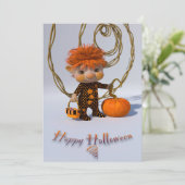 Happy Halloween Card Einladung (Stehend Vorderseite)