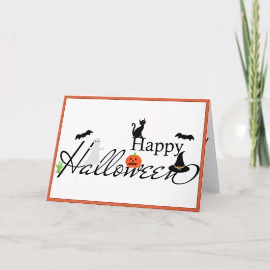 Happy Halloween Card Feiertagskarte (Vorderseite)
