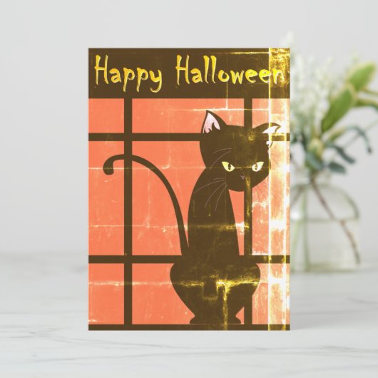 Happy Halloween Card Feiertagskarte (Stehend Vorderseite)