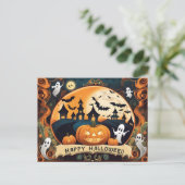 Happy Halloween card Feiertagspostkarte (Stehend Vorderseite)