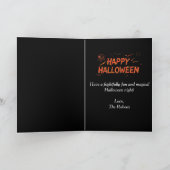 Happy Halloween Card, Halloween Foto Karte (Innenseite)