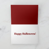Happy Halloween Card Karte (Innenseite)