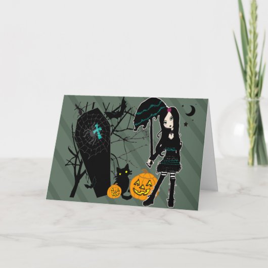 Happy Halloween Card Karte (Vorderseite)