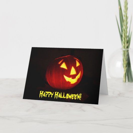 Happy Halloween Card Karte (Vorderseite)