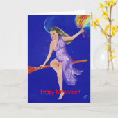 Happy Halloween Card Karte (Gelbe Blume)