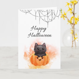 Happy Halloween Card - Niedliches Design Karte