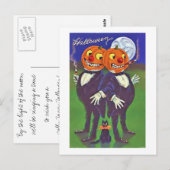 Happy Halloween Card Postkarte (Vorne/Hinten)