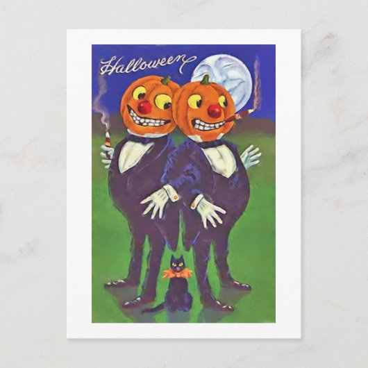 Happy Halloween Card Postkarte (Vorderseite)