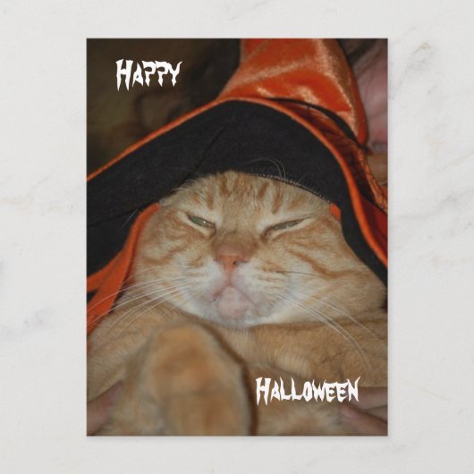 Happy Halloween Card Postkarte (Vorderseite)