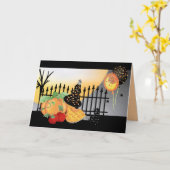 Happy Halloween Cards Karte (Gelbe Blume)