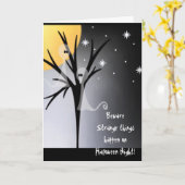 Happy Halloween Cards Karte (Gelbe Blume)