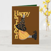 Happy Halloween Cards Karte (Gelbe Blume)