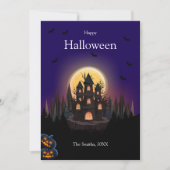 Happy Halloween Castle Card (Vorderseite)