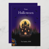 Happy Halloween Castle Card (Vorne/Hinten)