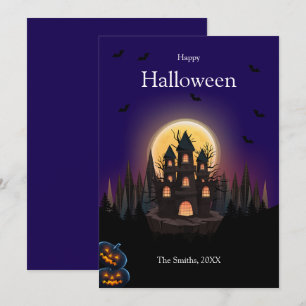 Happy Halloween Castle Card