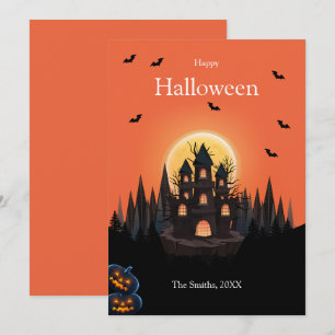 Happy Halloween Castle Card