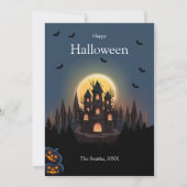 Happy Halloween Castle Card (Vorderseite)