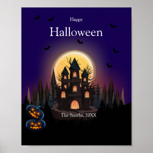 Happy Halloween Castle Poster