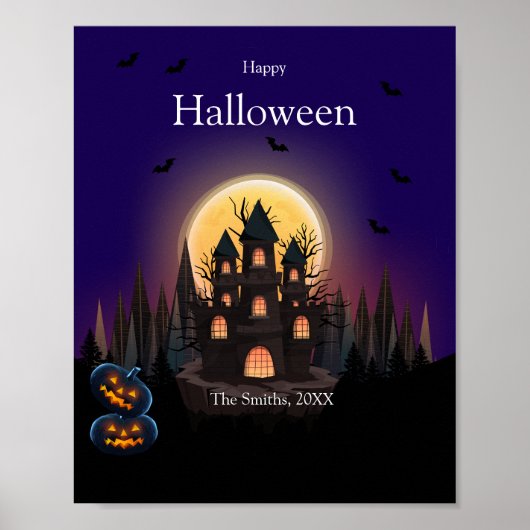 Happy Halloween Castle Poster (Vorne)