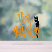 HAPPY HALLOWEEN CAT ACRYLSCHILD (Neutral)