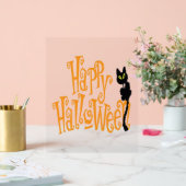 HAPPY HALLOWEEN CAT ACRYLSCHILD (Hochzeit)