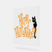 HAPPY HALLOWEEN CAT ACRYLSCHILD (Winkel)