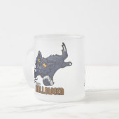 Happy Halloween Cat and Mouse Mattglastasse (Vorderseite Links)